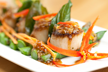 Image showing Thai Scallops Dish