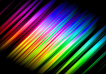 Image showing Abstract Rainbow Waves