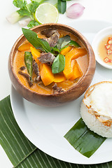 Image showing Thai Pumpkin Red Curry