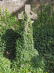 Image showing Tombs and crosses at goth cemetery