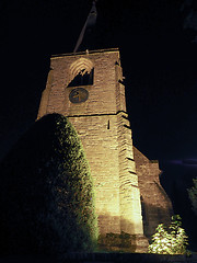 Image showing St Mary Magdalene church in Tanworth in Arden at night