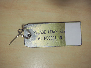 Image showing Hotel room key