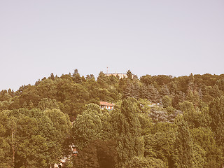 Image showing Retro looking River Po in Turin