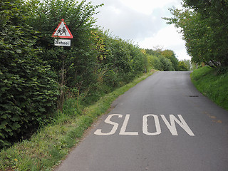 Image showing Slow sign