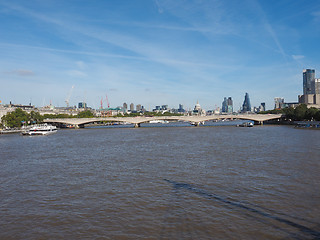 Image showing Waterloo Bridge in London