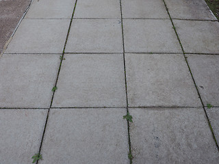 Image showing Grey concrete pavement background