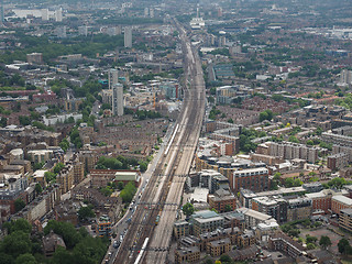 Image showing Aerial view of London