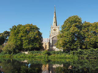 Image showing Holy Trinity church in Stratford upon Avon