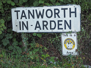 Image showing Tanworth in Arden sign