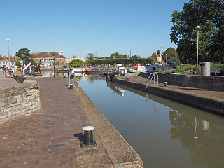 Image showing Lock gate in Stratford upon Avon