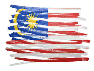 Image showing Flag illustration - Malaysia