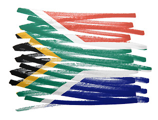 Image showing Flag illustration - South Africa