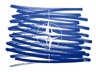 Image showing Flag illustration - NATO