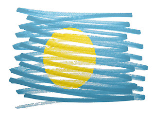 Image showing Flag illustration - Palau