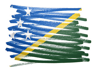 Image showing Flag illustration - Marshall Islands