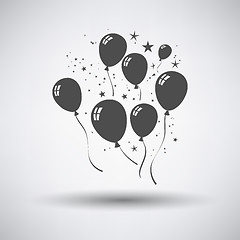 Image showing Party Balloons and Stars Icon
