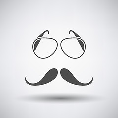 Image showing Glasses and Mustache Icon 