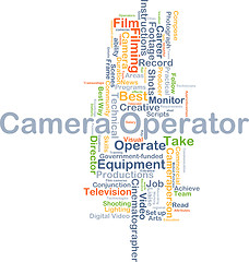 Image showing Camera operator background concept