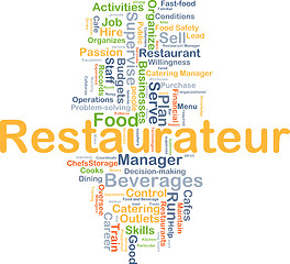 Image showing Restaurateur background concept