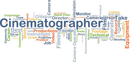Image showing Cinematographer background concept