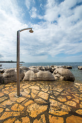 Image showing shower for rinsing after swimming