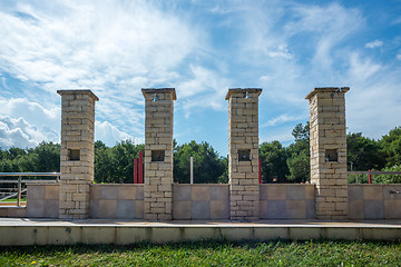 Image showing shower for rinsing after swimming