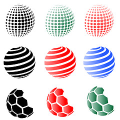 Image showing Set of Different Spheres