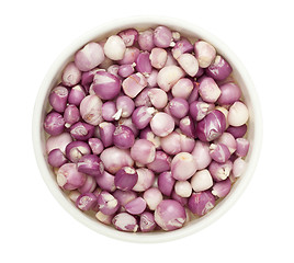 Image showing Peeled shallots