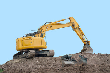 Image showing yellow digger