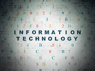 Image showing Information concept: Information Technology on Digital Paper background