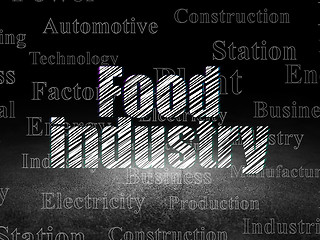 Image showing Industry concept: Food Industry in grunge dark room