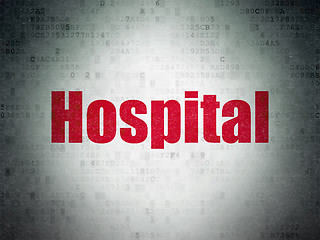 Image showing Health concept: Hospital on Digital Paper background