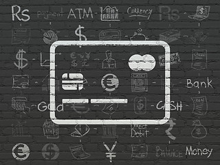 Image showing Money concept: Credit Card on wall background