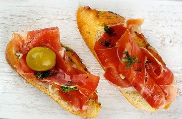 Image showing Jamon Tapas