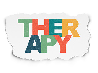 Image showing Healthcare concept: Therapy on Torn Paper background