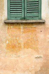 Image showing azzate window  varese italy abstract       orange  brick