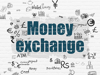 Image showing Banking concept: Money Exchange on wall background