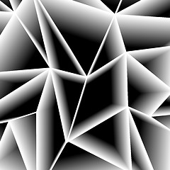 Image showing Abstract paper gray triangle background