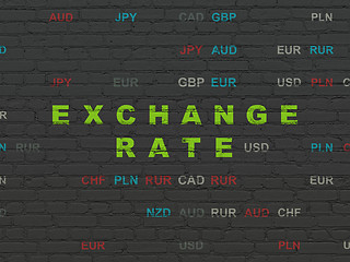 Image showing Currency concept: Exchange Rate on wall background