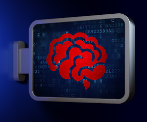 Image showing Science concept: Brain on billboard background