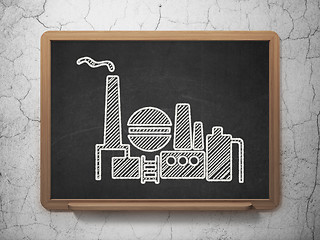 Image showing Finance concept: Oil And Gas Indusry on chalkboard background