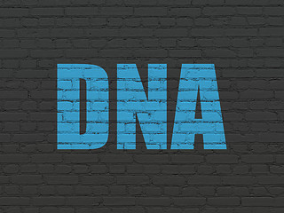 Image showing Healthcare concept: DNA on wall background