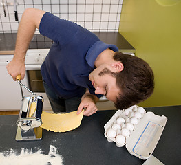 Image showing Happy Pasta Making