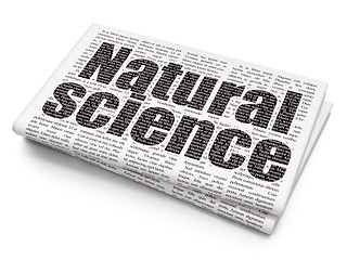 Image showing Science concept: Natural Science on Newspaper background