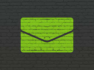 Image showing Business concept: Email on wall background