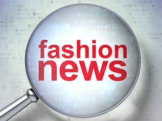 Image showing News concept: Fashion News with optical glass