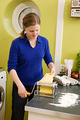 Image showing Making Pasta at Home