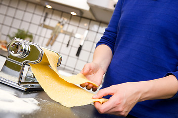 Image showing Pasta Making Detail