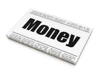 Image showing Finance concept: newspaper headline Money