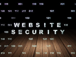 Image showing Security concept: Website Security in grunge dark room